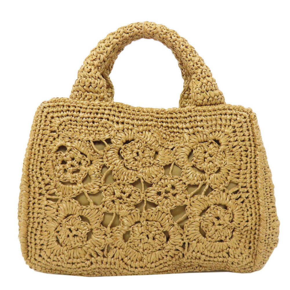 Prada Raffia Handbag Canapa